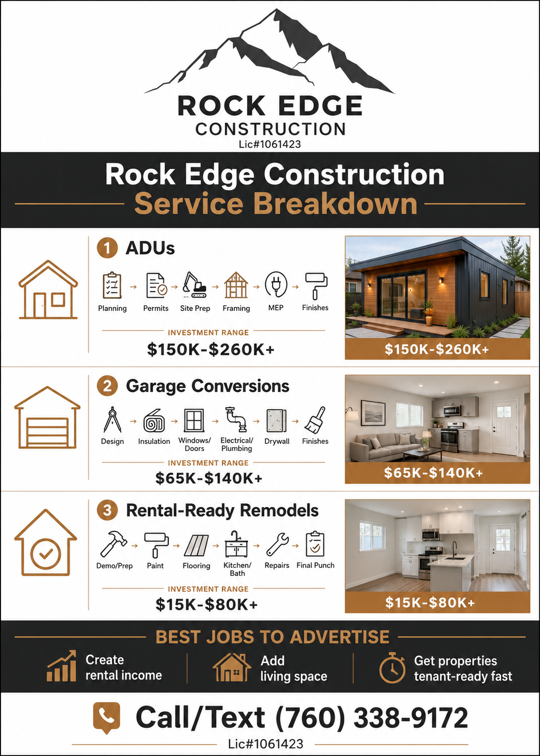 Rock Edge Construction services overview