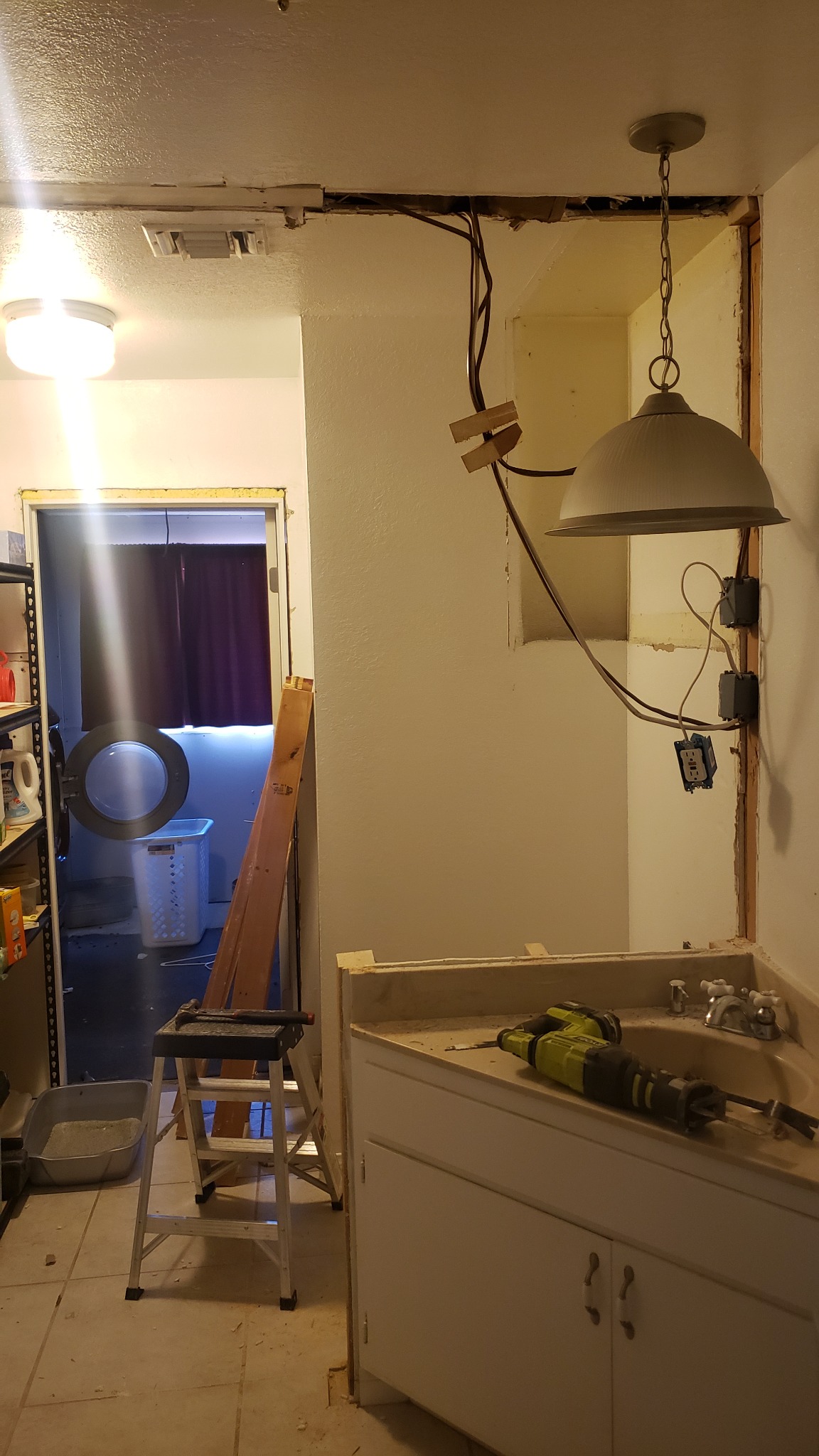 Bathroom before remodel work